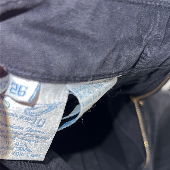 Black Shimmer Pants with Gold Button - Picture 4 of 6